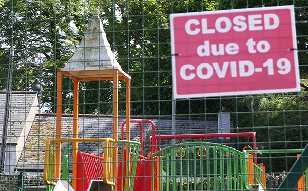 Closed playground due to COVID-19