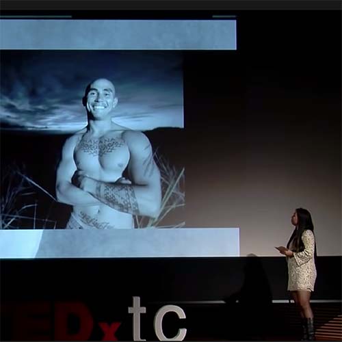 Screenshot of a TED Talk video