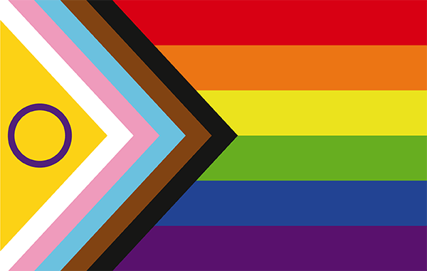 The Intersex-Inclusive Progress flag designed by columnist Valentino Vecchietti.